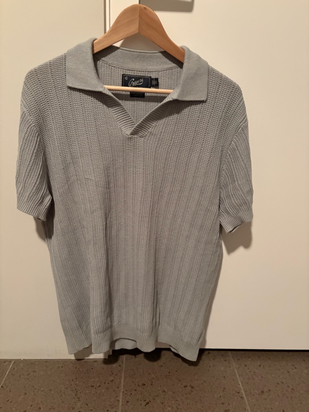 Grayers Light Green Knit Polo
